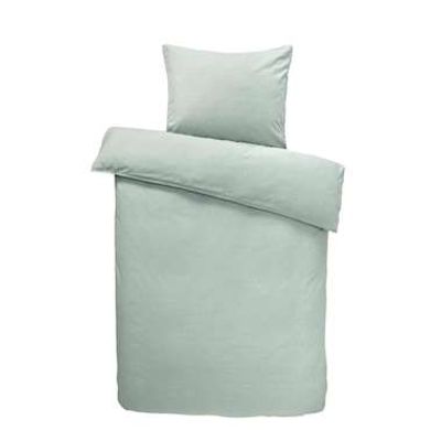 Dekbedovertrek Dean effen - lichtgroen - 140x200 cm