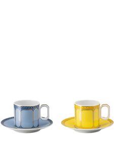 Swarovski x Rosenthal tasses à café (lot de deux) - Jaune