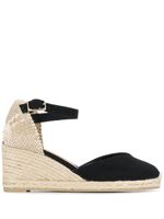 Castañer espadrilles à talon compensé - Noir