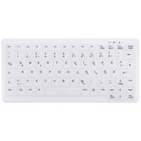 Active Key AK-C4110F-FUS-W/GE Hygiënische muis Draadloos, Radiografisch QWERTZ, Duits Wit