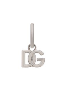 Dolce & Gabbana boucle d'oreille à logo DG - Argent