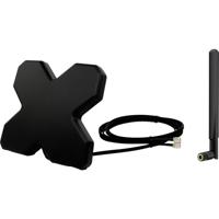 Wittenberg Antennen LTE, WLAN, Portabel Antennenset für Router Antenne 1 LTE Twin Kabel 2m Antenne 5 dBi