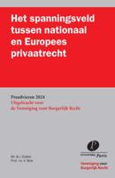 Het spanningsveld tussen nationaal en Europees privaatrecht (Paperback)