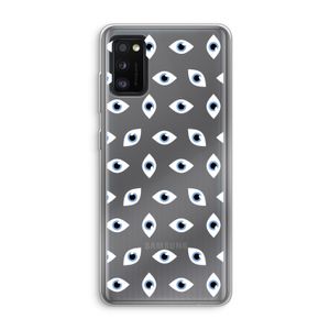 Eyes pattern: Samsung Galaxy A41 Transparant Hoesje