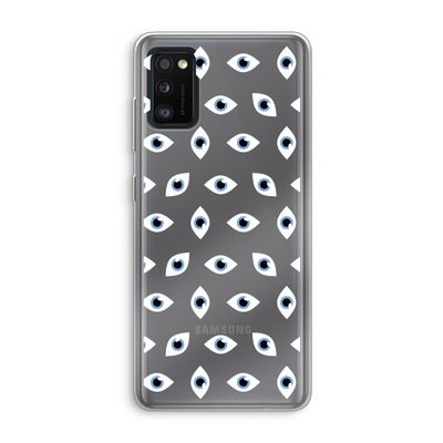Eyes pattern: Samsung Galaxy A41 Transparant Hoesje