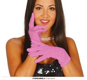 Korte Handschoenen Roze