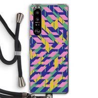 Skew Blush 1: Sony Xperia 1 III Transparant Hoesje met koord