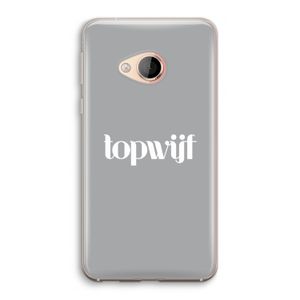 Topwijf Grijs Wit: HTC U Play Transparant Hoesje