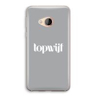 Topwijf Grijs Wit: HTC U Play Transparant Hoesje Topwijf Grijs Wit: HTC U Play Transparant Hoesje