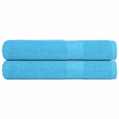 VidaXL Handdoeken 2 st 360 g/m² 100x200 cm 100% katoen turquoise