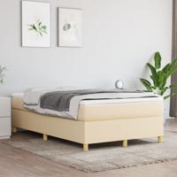 Bedframe zonder matras 120x200 cm stof crèmekleurig
