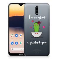 Nokia 2.3 Telefoonhoesje met Naam Cactus Glad