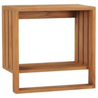 VidaXL Handdoekenrek wandmontage 35x20x35 cm massief teakhout