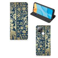 OPPO A15 Smart Cover Beige Flowers - thumbnail