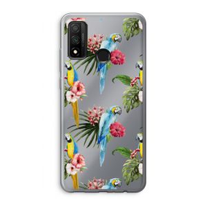 Kleurrijke papegaaien: Huawei P Smart (2020) Transparant Hoesje