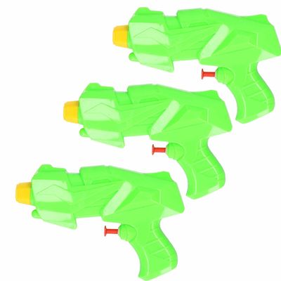 20x Mini waterpistolen/waterpistool groen van 15 cm kinderspeelgoed