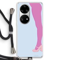 Pink panty: Huawei P50 Pro Transparant Hoesje met koord