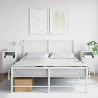 Nachtkastjes 2 st 36x39x68 cm staal wit