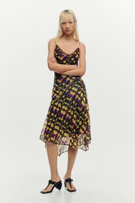 Midlange jurk met bandjes - GREEN - M