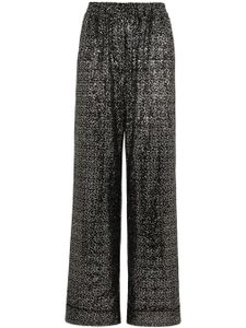 Dolce & Gabbana sequinned wide-leg trousers - Noir