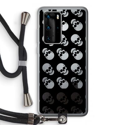Musketon Skulls: Huawei P40 Pro Transparant Hoesje met koord