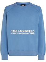 Karl Lagerfeld sweat Rue Saint-Guillaume en coton biologique - Bleu