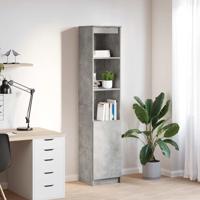 Highboard 37,5x35x180 cm spaanplaat betongrijs