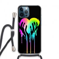 Hold My Heart: iPhone 13 Pro Max Transparant Hoesje met koord