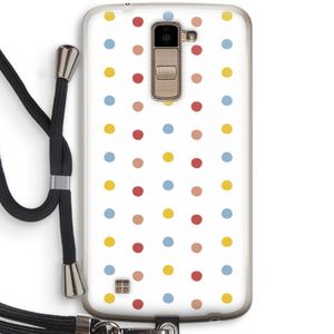 Bollen: LG K10 (2016) Transparant Hoesje met koord