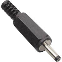 BKL Electronic 072102 tussenstuk voor kabels low power connector low power connector 0,70mm / 0,75mm Zwart - thumbnail