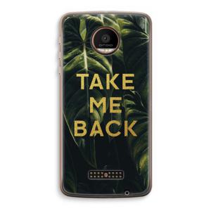 Take me back: Motorola Moto Z Force Transparant Hoesje