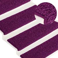 Trapmatten 15 st 65x21x4 cm Roze Rechthoekige Rand