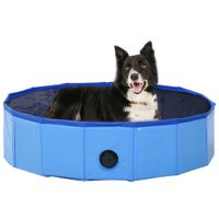 Hondenzwembad inklapbaar 80x20 cm PVC blauw - thumbnail