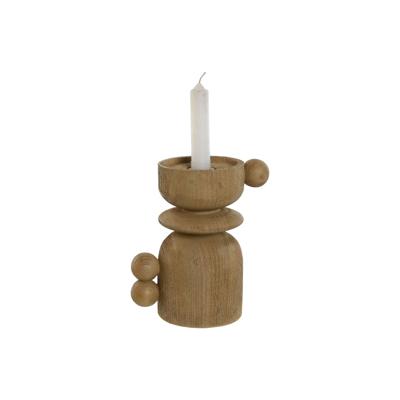 Kandelaar Home ESPRIT Bruin Hars Hout 16 x 10 x 18 cm