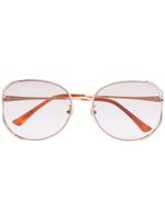 Gucci Eyewear lunettes de soleil à monture ronde - Or