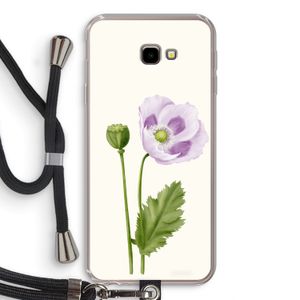 Purple poppy: Samsung Galaxy J4 Plus Transparant Hoesje met koord