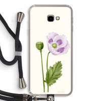 Purple poppy: Samsung Galaxy J4 Plus Transparant Hoesje met koord