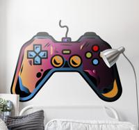 Game stickers Gaming neon kleurrijke controller