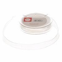 Rayher Hobby decoratie organza sierlint - 1x - wit - 1,5 cm/15 mm x 10 meter - Cadeaulint Rayher Hobby decoratie organza sierlint - 1x - wit - 1,5 cm/15 mm x 10 meter - Cadeaulint
