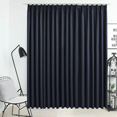 VidaXL Gordijn verduisterend met haken 290x245 cm antraciet