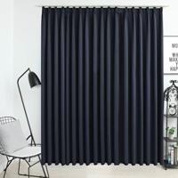 VidaXL Gordijn verduisterend met haken 290x245 cm antraciet VidaXL Gordijn verduisterend met haken 290x245 cm antraciet