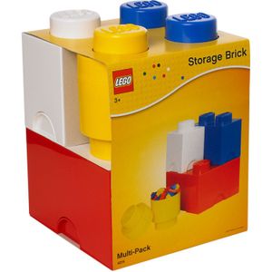 Room Copenhagen LEGO Storage Multi pack kleurrijk opbergdoos 4 stuks