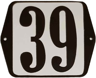 Huisnummer standaard nummer 39 - Warentuin mix