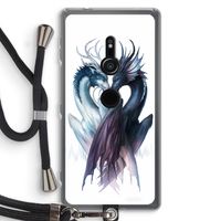 Yin Yang Dragons: Sony Xperia XZ2 Transparant Hoesje met koord