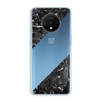 Zwart marmer: OnePlus 7T Transparant Hoesje