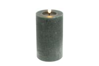 Led kaars Lyon D 7,5 H 12,5 cm dennen groen