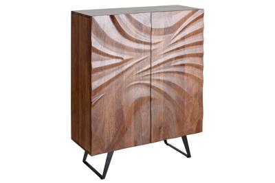 Highboard HURRICANE 120cm 3D bruin acacia hout - 44408