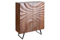 Highboard HURRICANE 120cm 3D bruin acacia hout - 44408