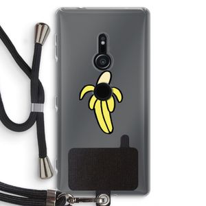 Banana: Sony Xperia XZ2 Transparant Hoesje met koord