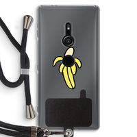 Banana: Sony Xperia XZ2 Transparant Hoesje met koord